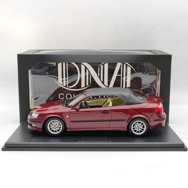 DNA Collectibles 1/18 Saab 9-3 Convertible Aero 2005 DNA000087 Resin Model Red Toy Gift