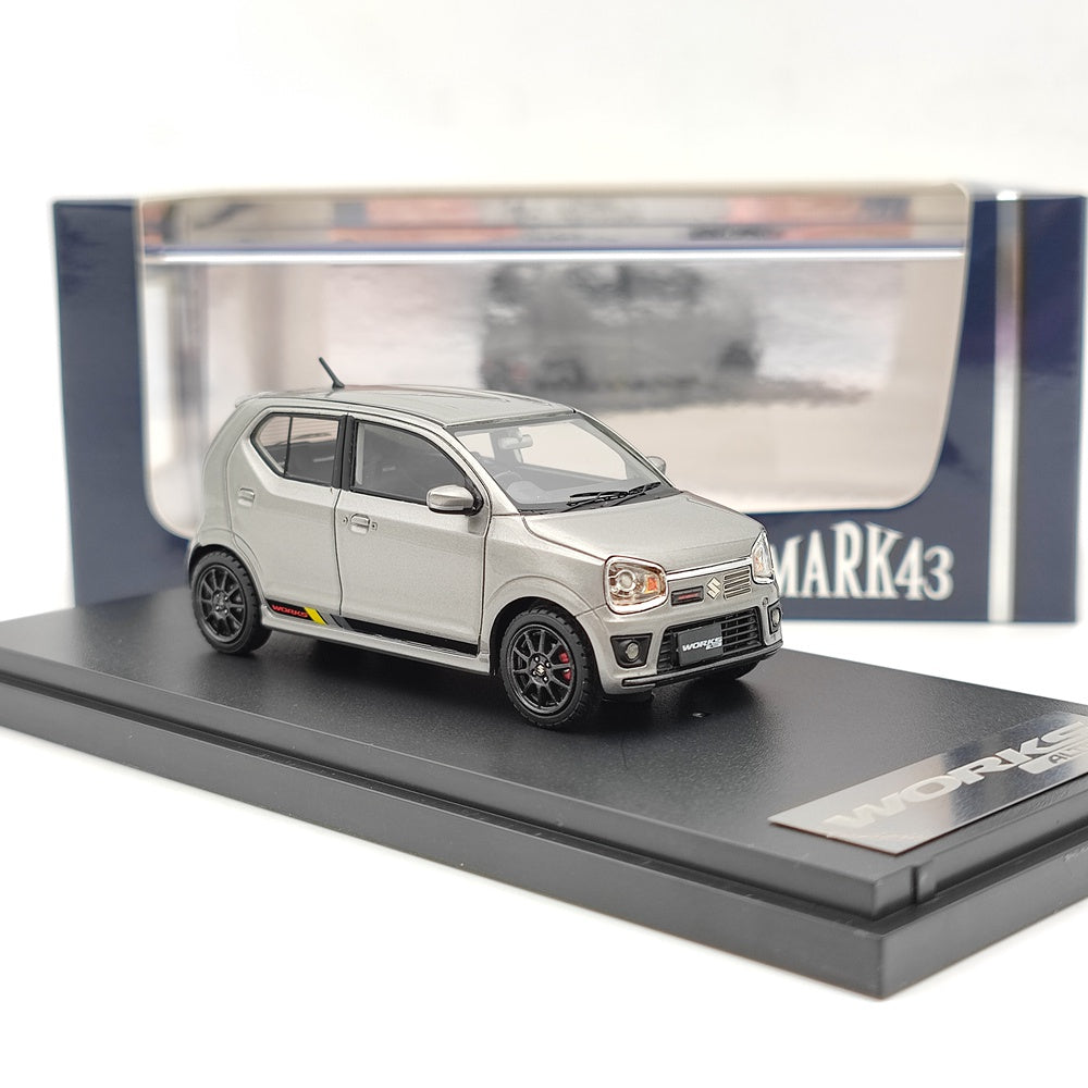 Mark43 1:43 Suzuki ALTO Works HA36S Silver PM4360WS Resin
