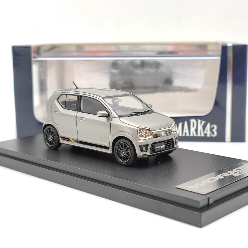 Mark43 1/43 Suzuki ALTO Works HA36S Silver PM4360WS Resin Model Car Limited Collection Auto Gift