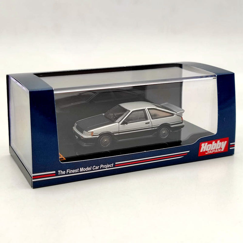 1/64 Hobby Japan TOYOTA COROLLA LEVIN AE86 3 Door CUSTOM Sliver HJ641037CSK Diecast Model Toys Car Limited Collection Gift