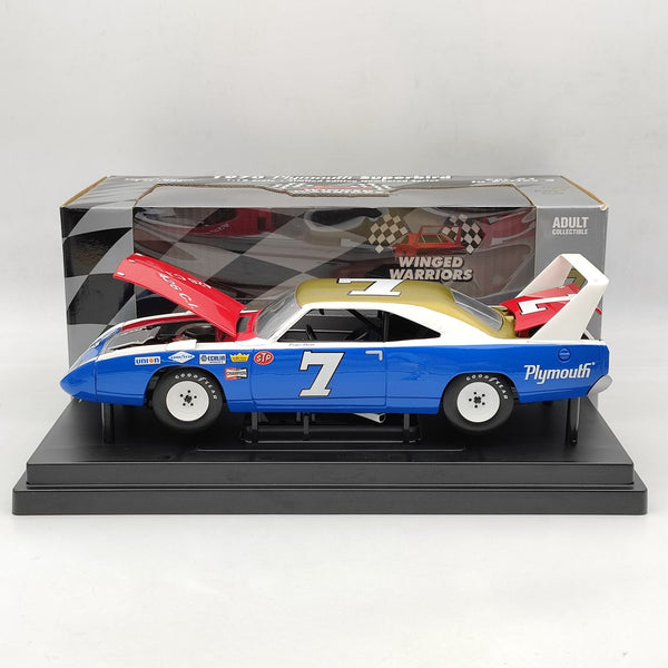 1:18 Supercar 1970 Plymouth Superbird Ramo Stott #7 WINGED WARRIORS Diecast Toy Car Gift