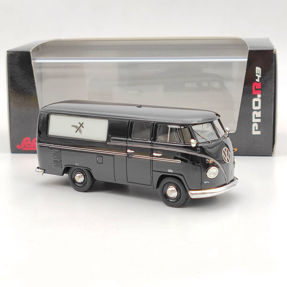 SCHUCO 1:43 VOLKSWAGEN T1 MINIBUS 1961 HEARSE FUNERAL TOY CAR CARRO FUNEBRE RESIN GIFT