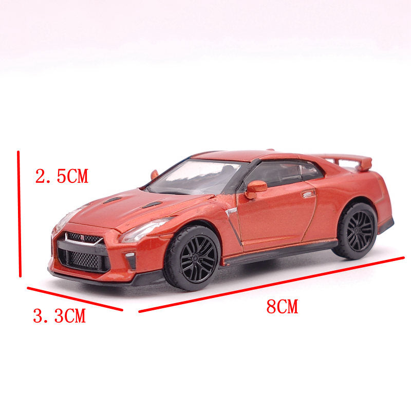 10pcs 1:64 711 Nissan GT-R R35 2017 Diecast Models Toys Car Collection Gifts