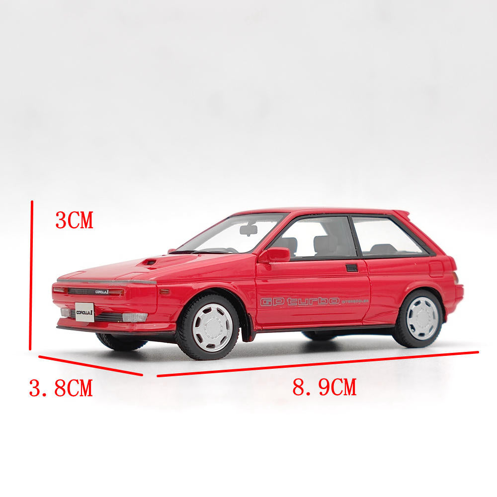 Modèle réduit de voiture en résine Hi-Story Toyota Corolla II Retra GP Turbo Sports Packaga 1986 HS336 1/43