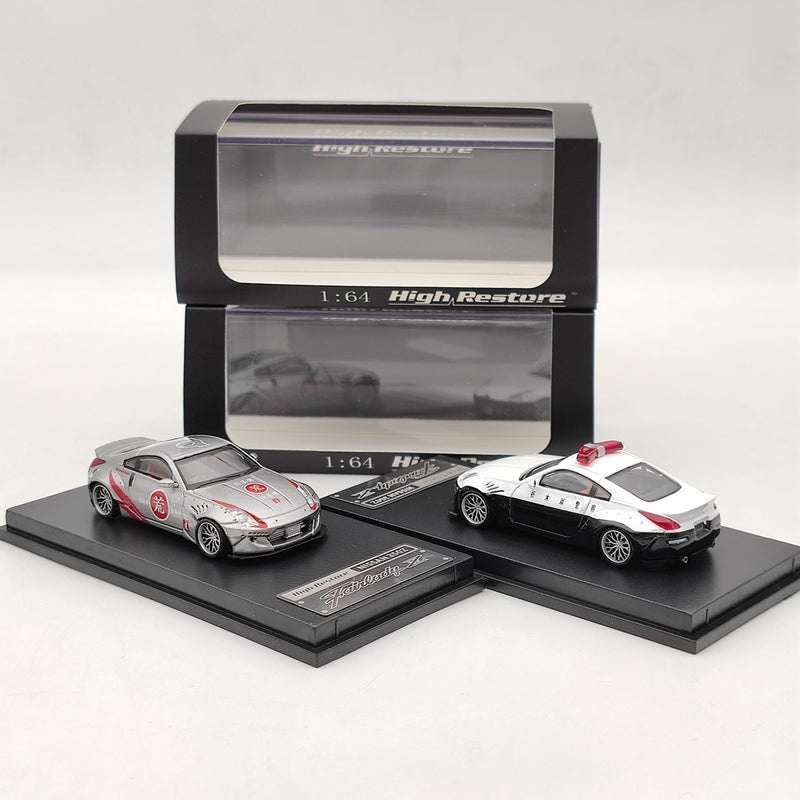 High Restore 1:64 Nissan 350Z Fairlady Z NFS Diecast Toys Police Car Models Limited Collection Gifts