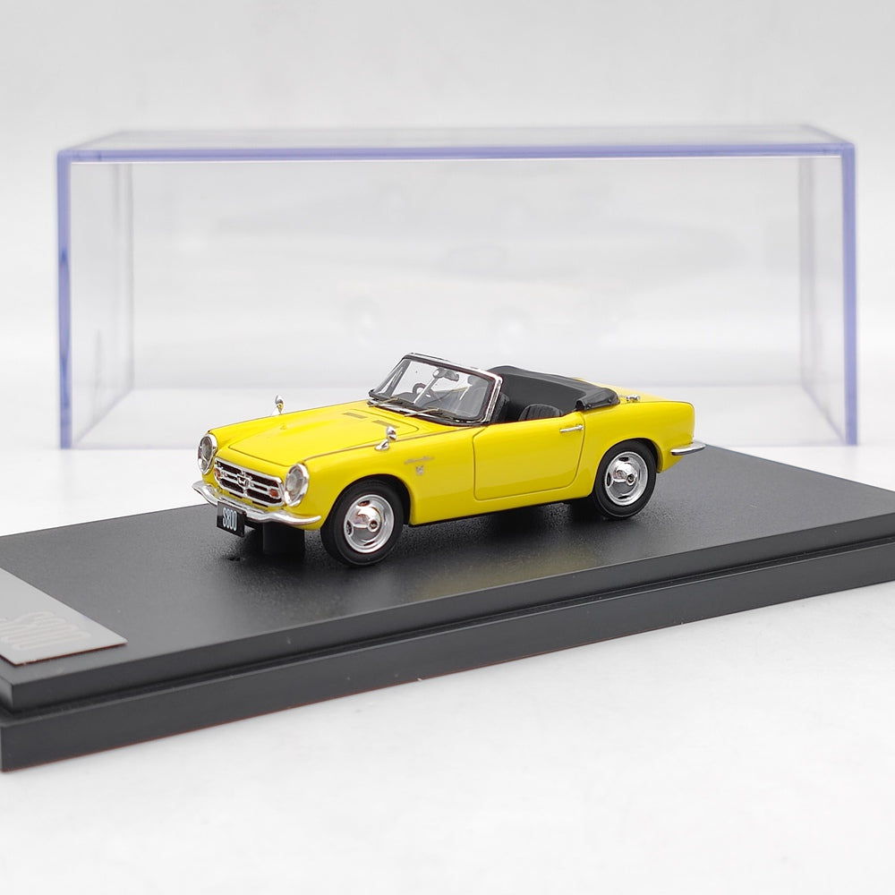 Mark43 1/43 Honda S800 1967 Yellow Convertible PM4375Y Resin Model Car Limited Edition Gift
