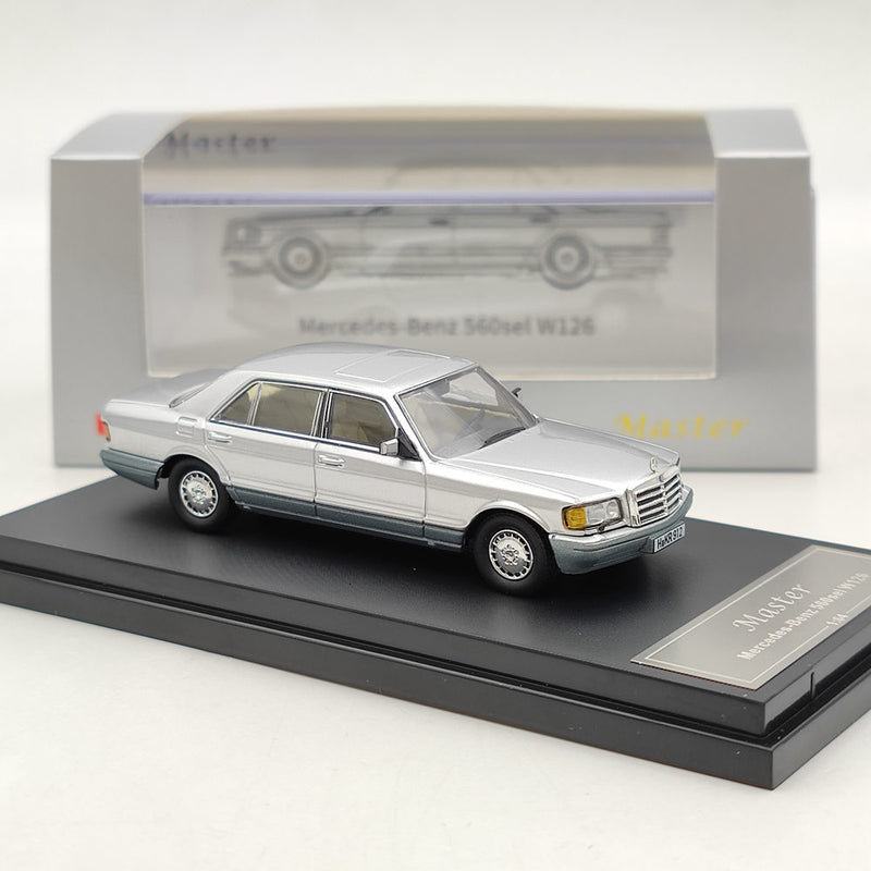 1/64 Master Mercedes Benz S560 W126 Double Color Diecast Toys Car Models Collection Gifts Limited Edition