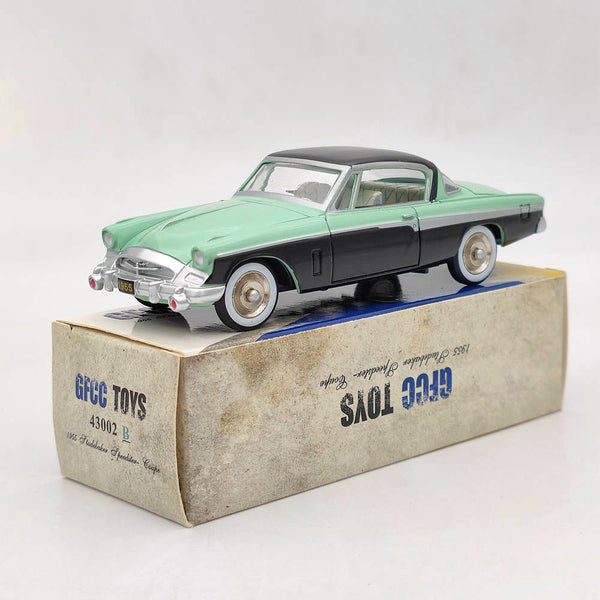GFCC 1:43 1955 Studebaker Speedster-Coupe Green #43002B Alloy car model Toys Limited Collection Gift