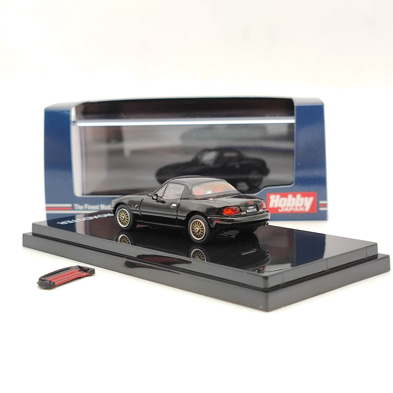 Hobby JAPAN 1:64 Mazda Eunos Roadster (NA6CE) S-Limited Black HJ641025DBK Diecast Model Car Collection Auto Toys