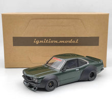 Modèle d'allumage 1/18 Mazda Savanna (S124A) Racing Green IG2031 Modèle de voiture en résine Jouets Cadeau