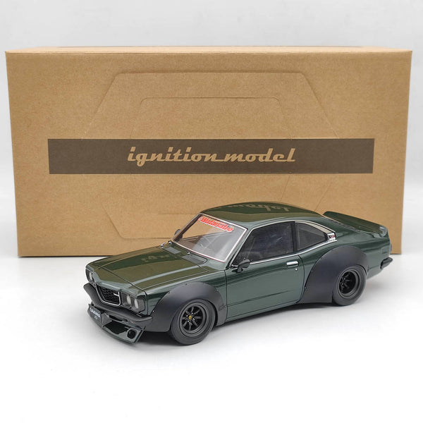 Ignition Model 1/18 Mazda Savanna (S124A) Racing Green IG2031 Resin Model Car Toys Gift