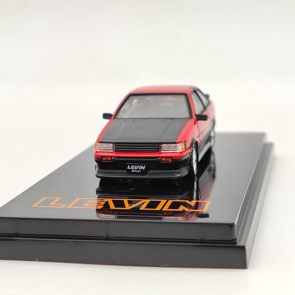 1/64 Hobby Japan TOYOTA COROLLA LEVIN AE86 2 Door TOM'S IGETA WHEEL HJ641035TRK Diecast Model Toys Car Limited Collection Gift