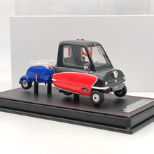 Super Unit Model 1/18 PEEL P50 avec remorque Pav 1964 Voiture en résine Limited Noir/Rouge Jouet Cadeau