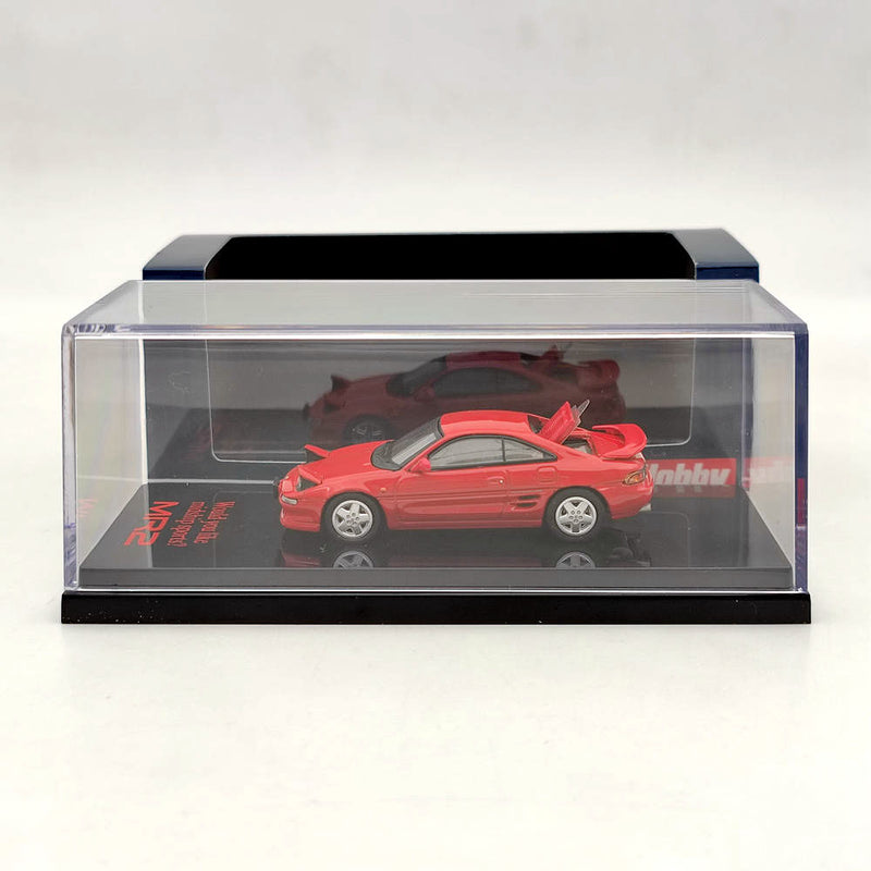 1/64 Hobby Japan TOYOTA MR2 SW20 GT-S Open Headlights 1996 Red HJ641045HR Diecast Model Toys Car Limited Collection