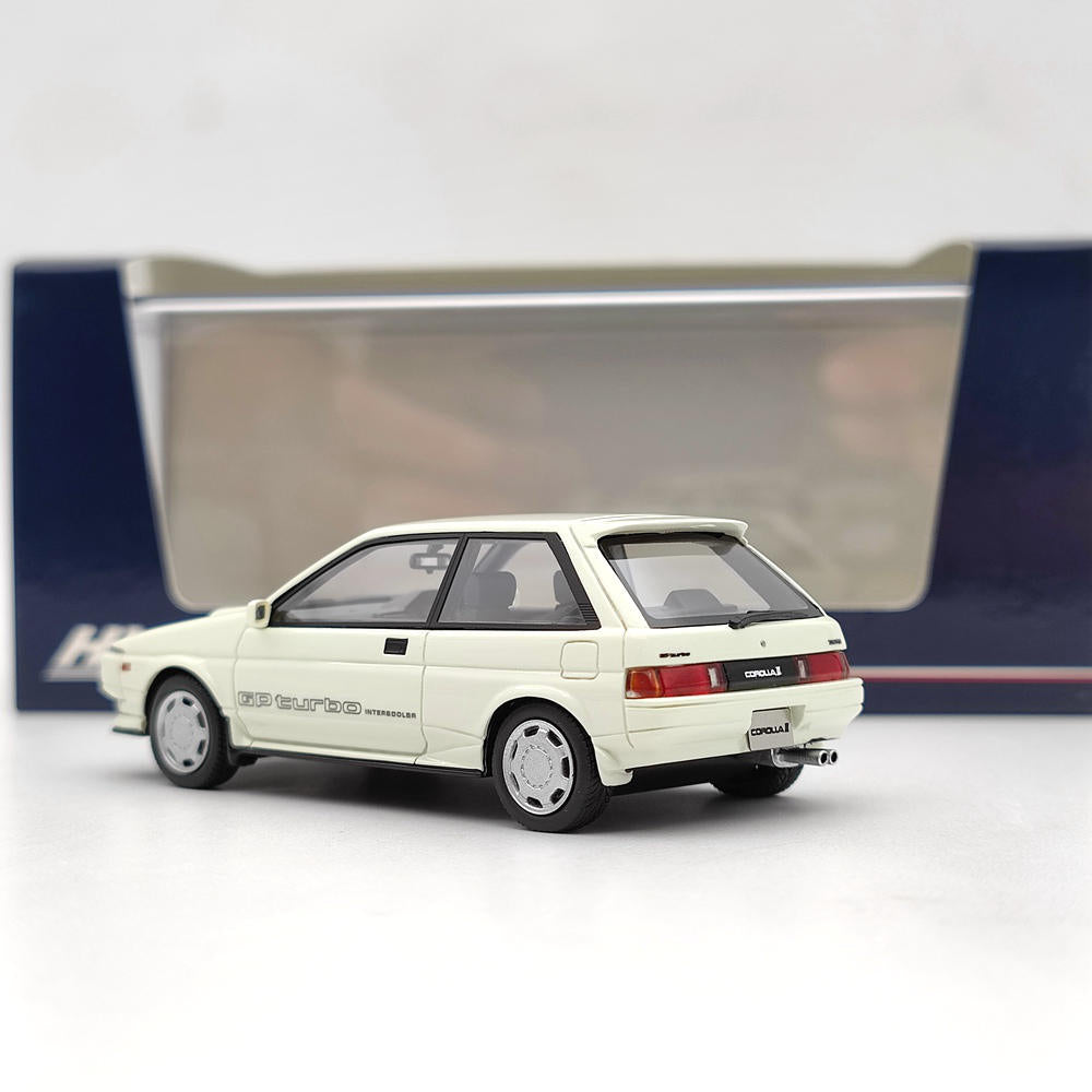 Modèle réduit de voiture en résine Hi-Story Toyota Corolla II Retra GP Turbo Sports Packaga 1986 HS336 1/43