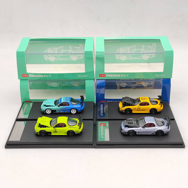 NEW Master 1:64 Mazda RX-7/RX7 FD3S RE Open the Hood Diecast Models Toys Car Miniature Vehicle Hobby Collection Gifts