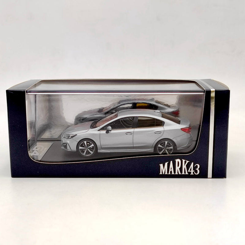 Mark43 1/43 Subaru Impreza G4 2016 2.0i-S EyeSight Silver PM4378S Resin Model Toy Car Gift