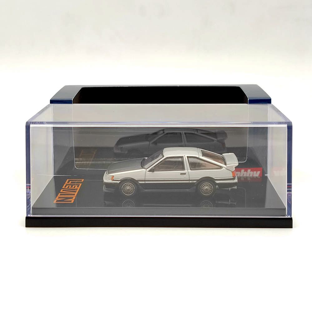1/64 Hobby Japan TOYOTA COROLLA LEVIN AE86 3 Door CUSTOM Sliver HJ641037CSK Diecast Model Toys Car Limited Collection Gift