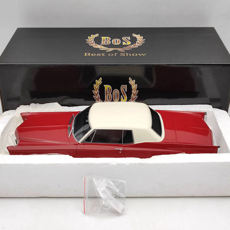 BOS 1:18 1967 Cadillac DeVille Red BOS240 Resin Model Car Limited Collection Toys Gift
