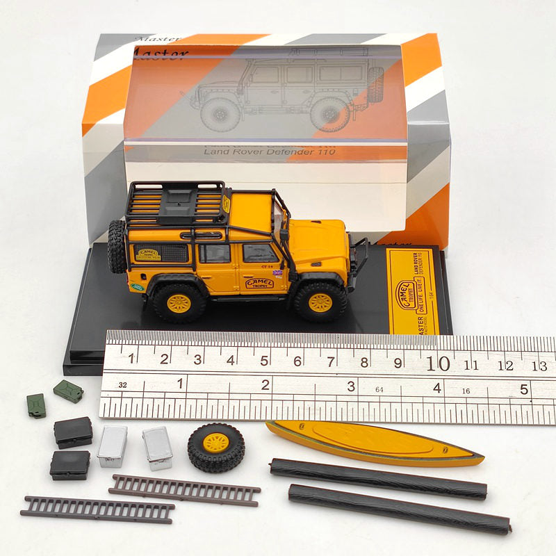 Master 1:64 Land Rover Defender 110 Camel Cup Collection Diecast Toys Cars Model Gifts Limited Edition yellow