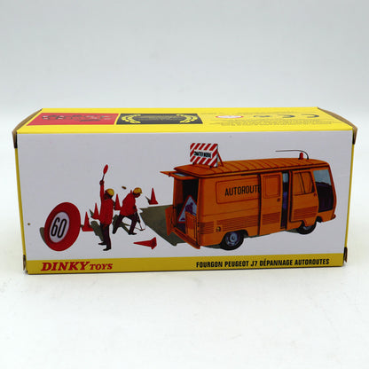 Atlas 1:43 Dinky 570A FOURGON PEUGEOT J7 Dépannage Autoroutes Diecast Toys Car Gift