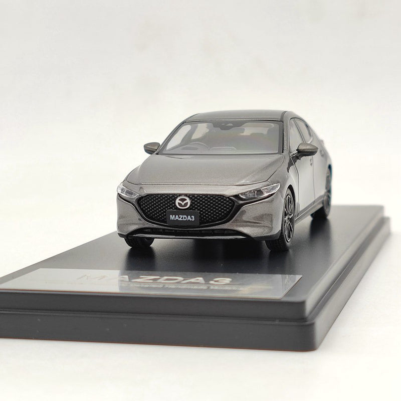 Hi-Story 1/43 2019 MAZDA 3 MAZDA3 Fastback Grey HS258TI Diecast Model Car Limited Collection Toys Gift