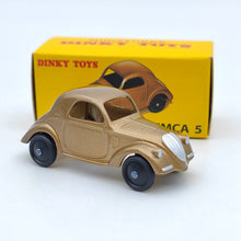 Lot de 5 modèles de voitures moulées sous pression DeAgostini 1:43 Dinky Toys 35A Simca 5 marron