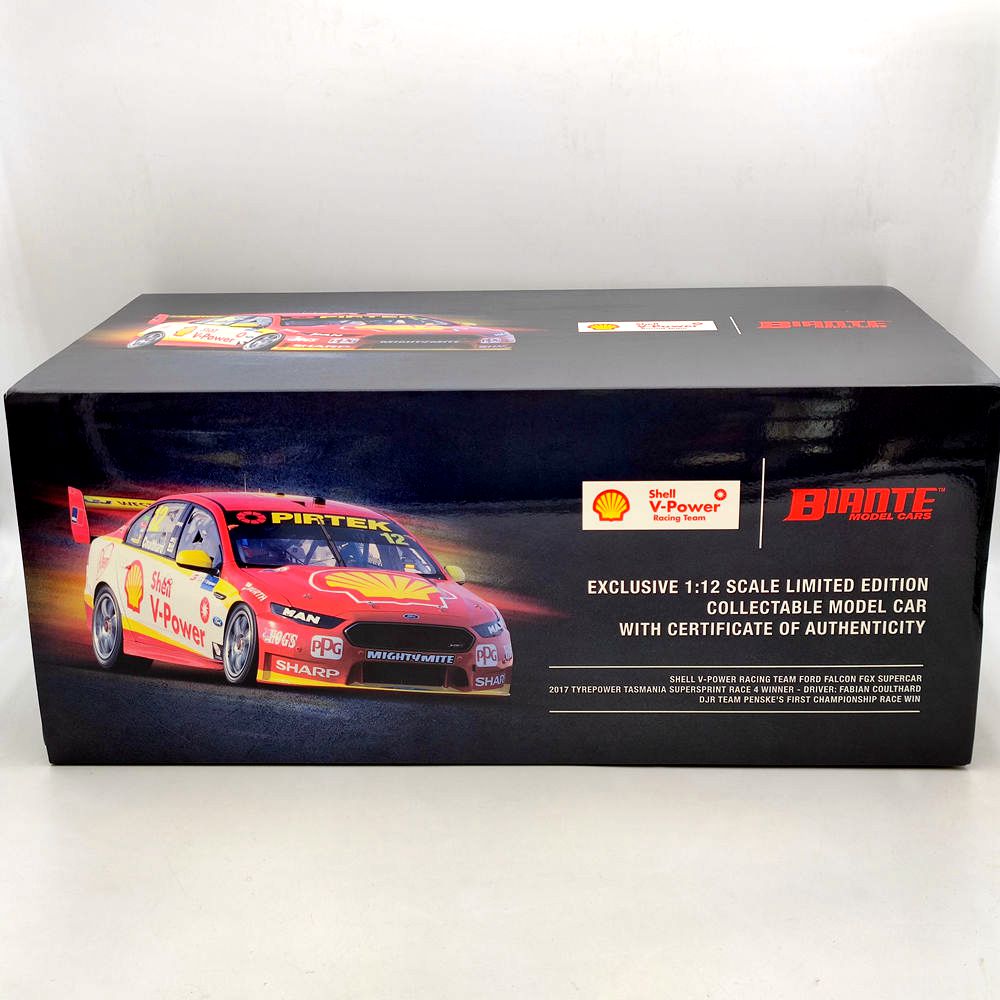1:12 SHELL V-POWER RACING TEAM FORD FALCON FGX SUPERCAR 2017 #12 B12F17B RESIN TOYS CAR GIFT