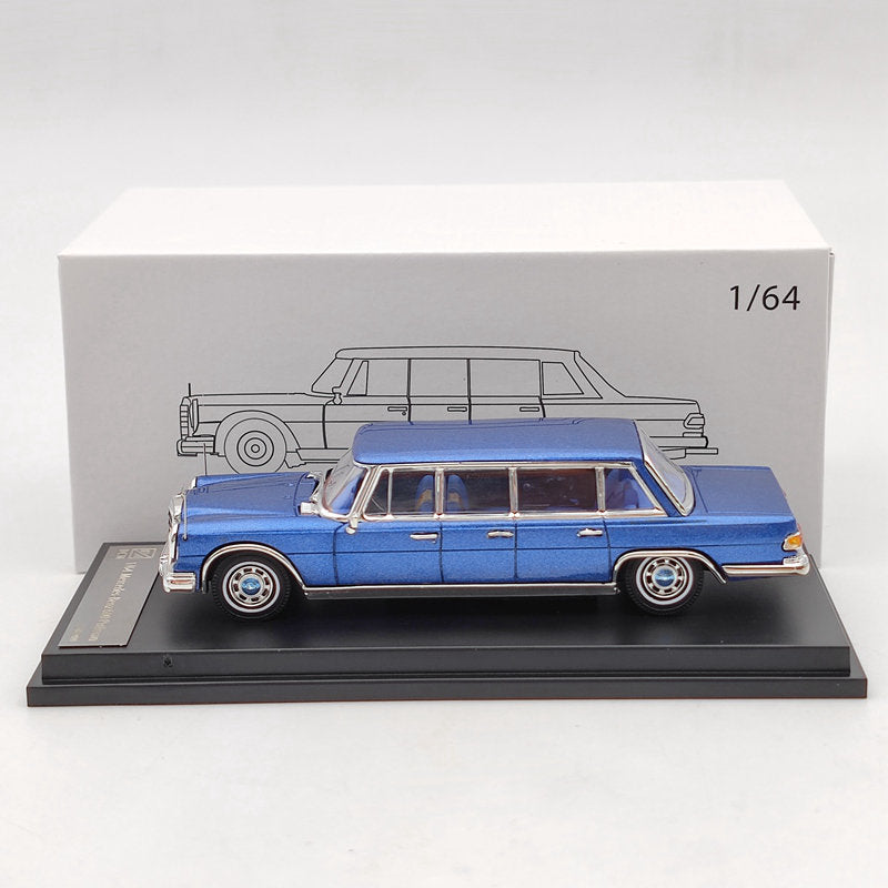 DCM 1:64 Merceders-Benz 600 Pullman 1966 Blue Limited Diecast Models Collection High-End Gifts