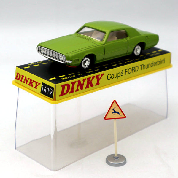 1:43 Atlas Dinky toys 1419 COUPE FORD THUNDERBIRD Green Diecast Models Toys car Gift Collection
