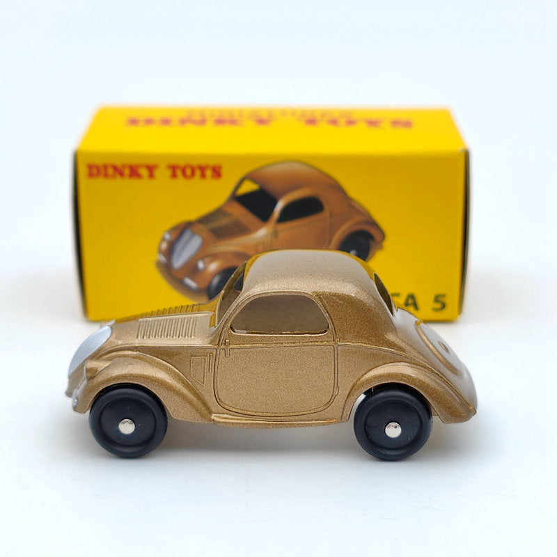Hot DeAgostini 1:43 Dinky Toys 35A Simca 5 Brown Metal Diecast Car Models Gifts Decorations