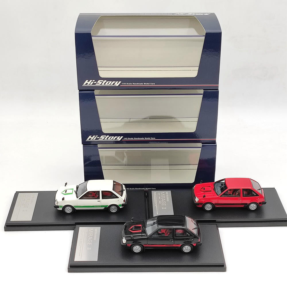 1/43 Hi-Story Mitsubishi Mirage II 1400 Turbo 1982 HS302 Resin Model Collection