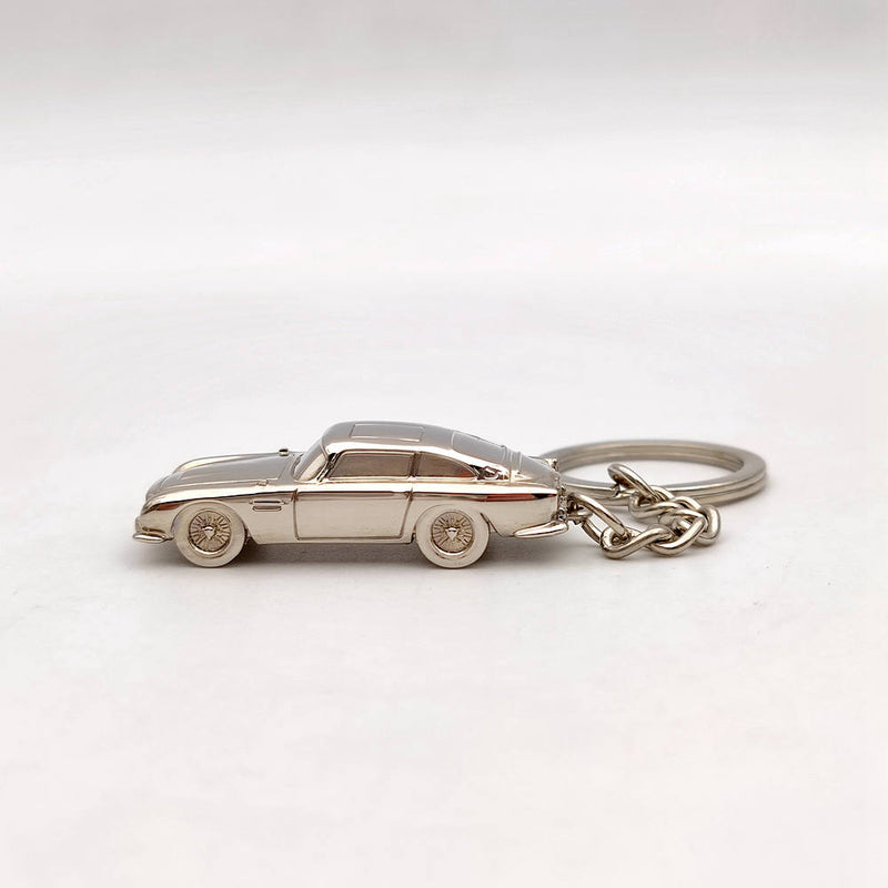 Diecast Keychain 007 JAMES BOND Aston Martin DB5 Keyring Silver BRAND NEW Diecast Model Cars Limited Collection