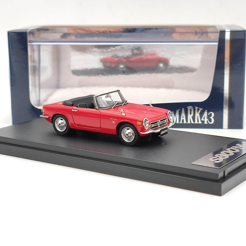 Mark43 1:43 Honda S800M Scarlet Convertible PM4349R Resin Model Car Limited Collection Gift