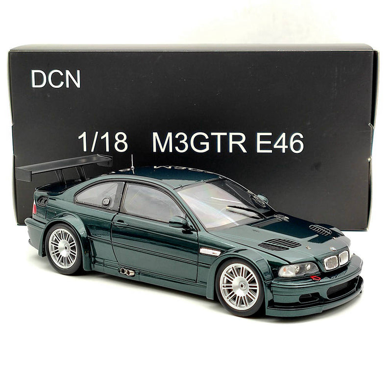 DCN 1:18 Scale 2001 BMW M3 GTR E46 Need For Speed Metal Diecast Model Car Green Toy Gift