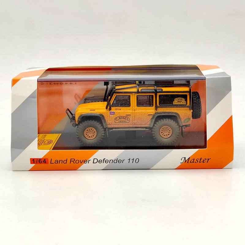 Master 1:64 Land Rover Defender 110 Camel Cup Dirty Version Diecast Toys Car Models Limited Collection Gifts