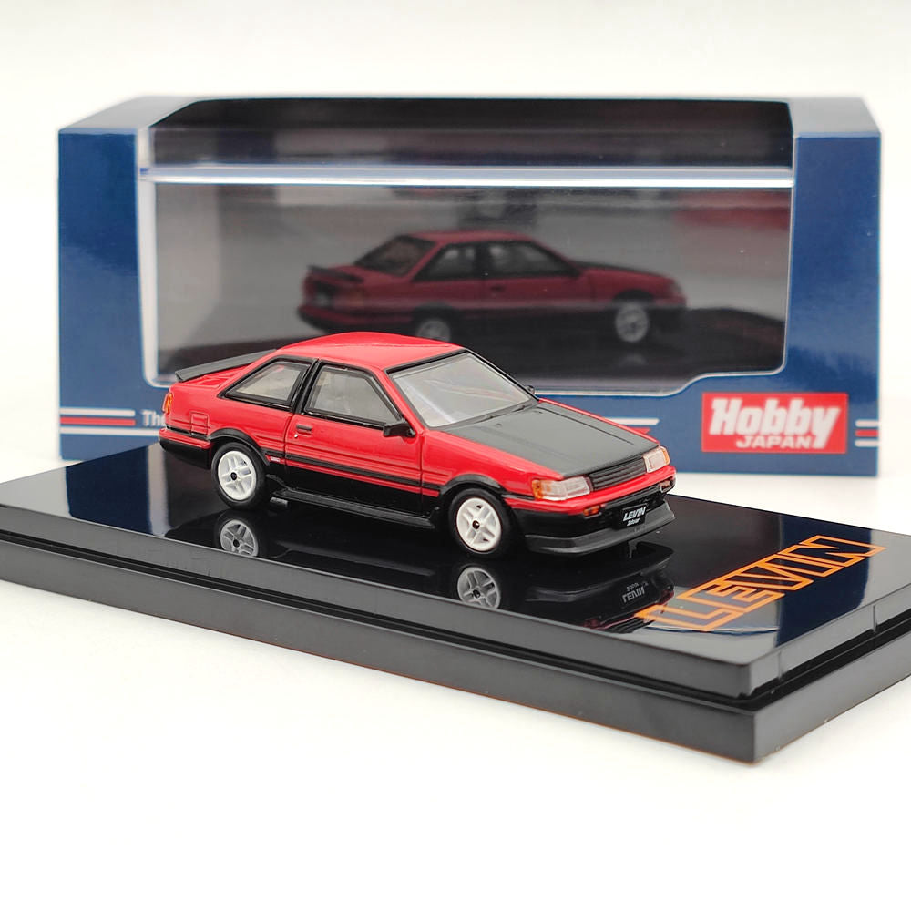 1/64 Hobby Japan TOYOTA COROLLA LEVIN AE86 2 Door TOM'S IGETA WHEEL HJ641035TRK Diecast Model Toys Car Limited Collection Gift