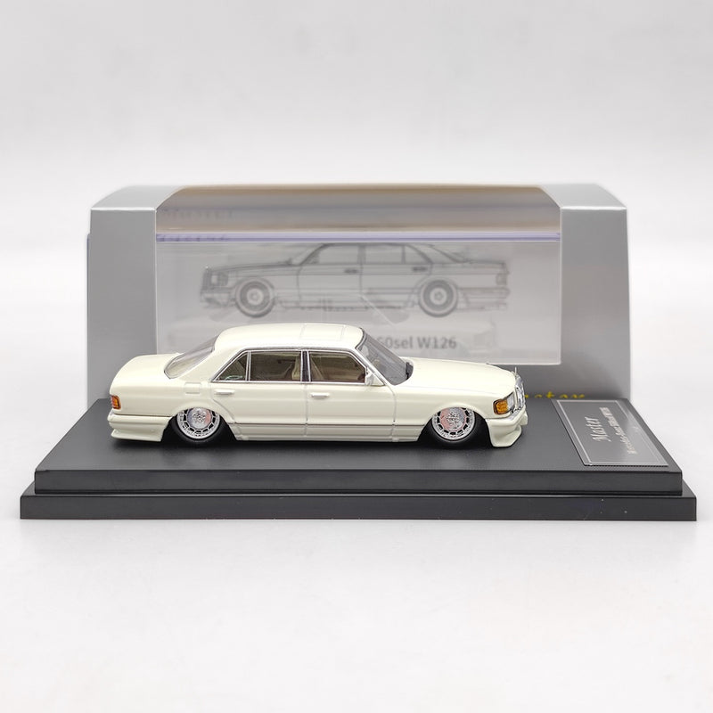 Marster 1:64 Mercedes-Benz S560sel W126 HellaFlush Diecast Toys Car Models Collection Gifts Limited Edition