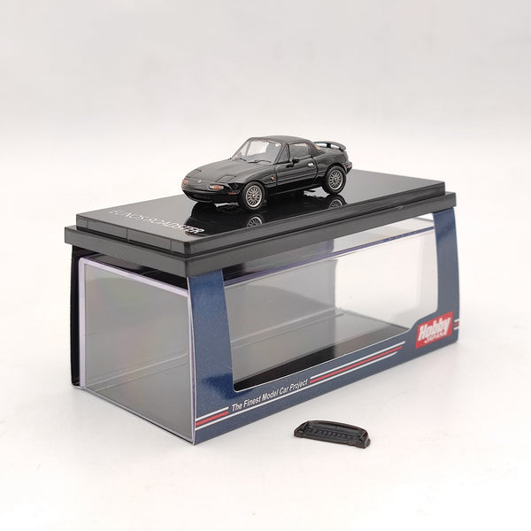 Hobby JAPAN 1:64 Mazda Eunos Roadster (NA6CE) S-Special Black HJ641025CBK Diecast Model Car Limited Collection Auto Toys