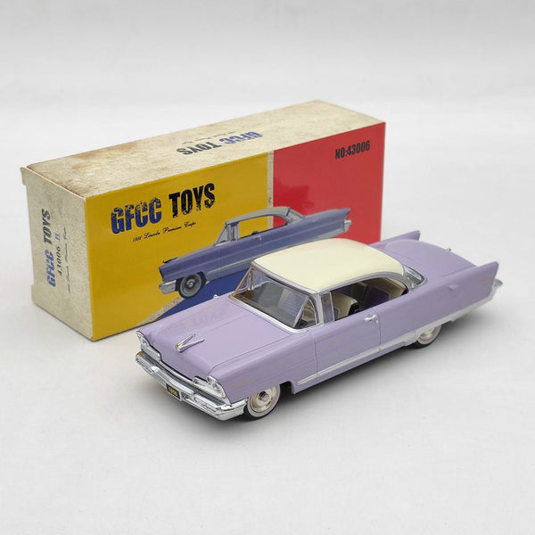 GFCC TOYS 1:43 1956 Lincoln Premiere Coupe #43006B Alloy Car Model Limited Collection Purple Toys Gift