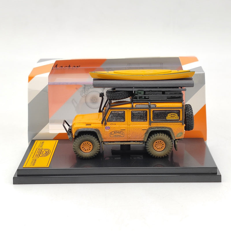 Master 1:64 Land Rover Defender 110 Camel Cup Dirty Version Diecast Toys Car Models Limited Collection Gifts