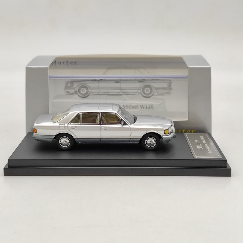 1/64 Master Mercedes Benz S560 W126 Double Color Diecast Toys Car Models Collection Gifts Limited Edition