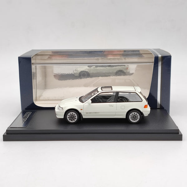 Mark43 1/43 Honda CIVIC Si EF3 DOHC with MUGEN CF-48 Wheel White PM4358SW Resin Toy Car Model Gift