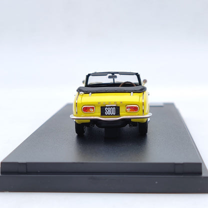 Mark43 1/43 Honda S800 1967 Yellow Convertible PM4375Y Resin Model Car Limited Edition Gift