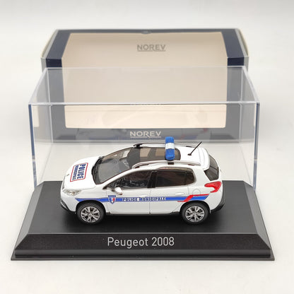 1/43 Norev Peugeot 2008 2013 Police Municipale blanc moulé sous pression modèle voitures limitées
