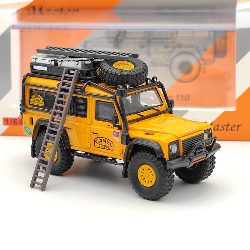 Master 1:64 Land Rover Defender 110 Camel Cup Collection Diecast Toys Cars Model Gifts Limited Edition yellow