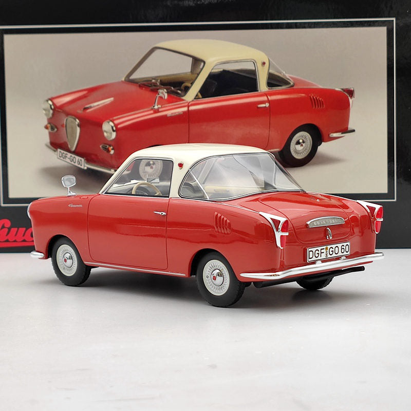 1/18 Schuco Goggomobil Coupe TS 250 red/white Resin Model Car Limited Collection