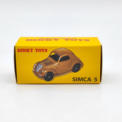 DeAgostini 1:43 Dinky Toys 35A Simca 5 Brown Metal Diecast Car Modèles Cadeaux Décorations