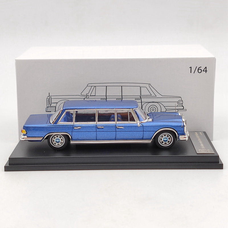 DCM 1:64 Merceders-Benz 600 Pullman 1966 Blue Limited Diecast Models Collection High-End Gifts