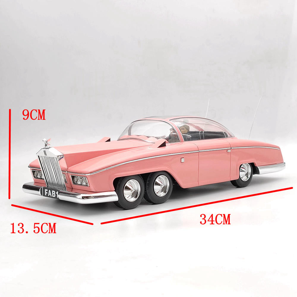 AMIE 1/18 Scale Rolls Royce Lady Penelope's Thunderbirds FAB1/FAB 1 Resin Toys Car Models Miniature Decoration Gifts Limited Collection